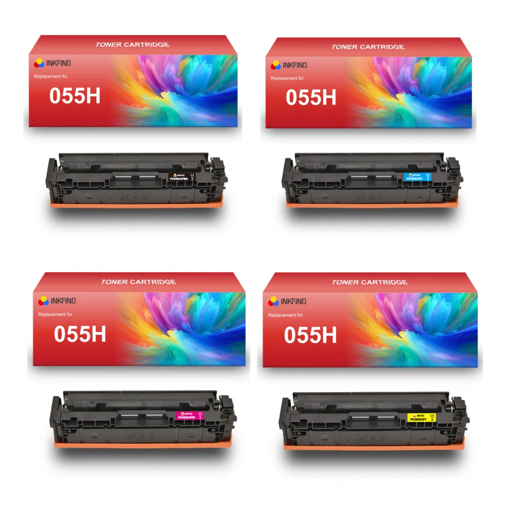 Compatible Canon 055H 4 Colour Toner Multipack