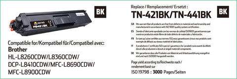 Compatible Brother TN-421BK Black Toner Cartridge