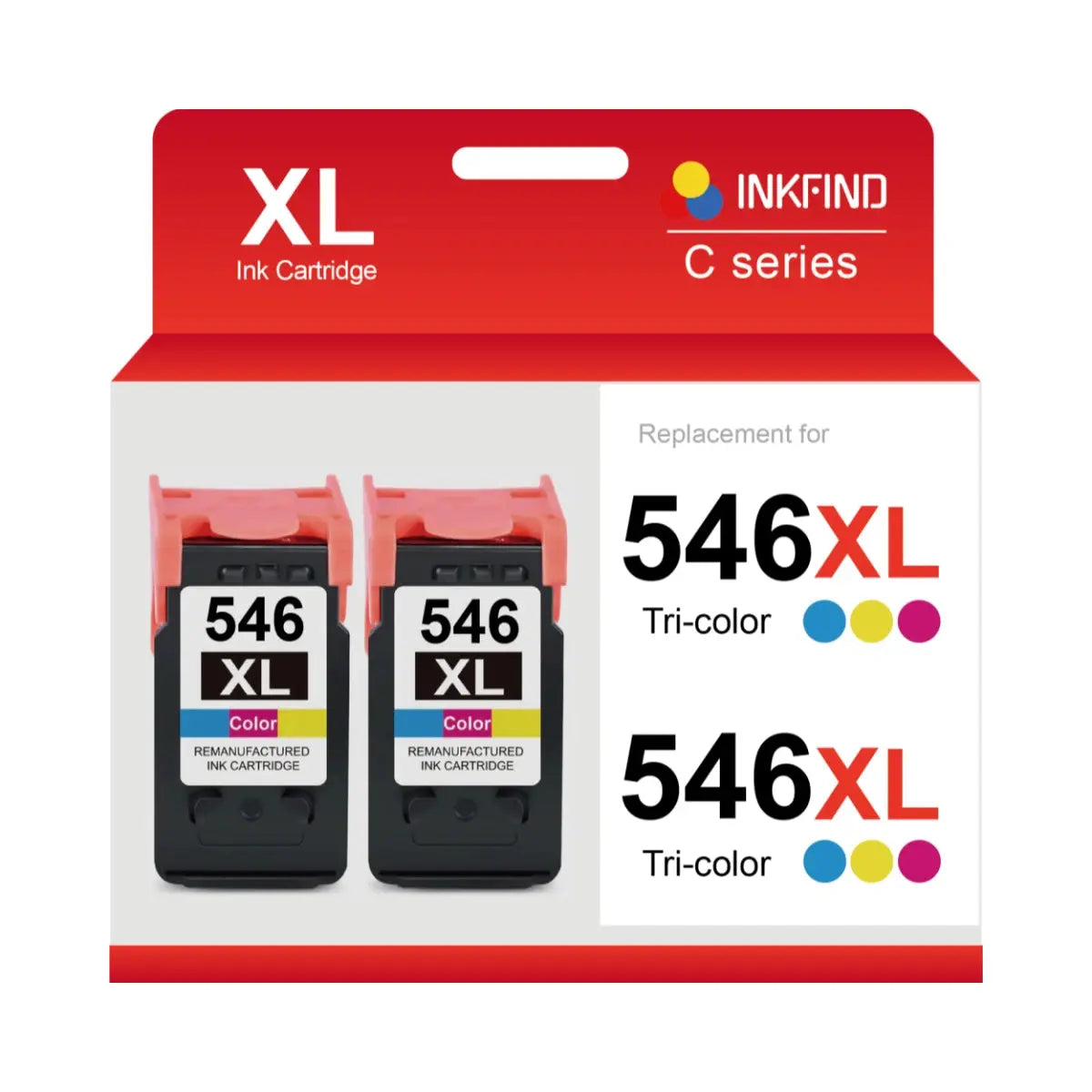 Compatible Canon CL-546XL Tri-Colour High Capacity Ink Cartridge 2-Pack - 8288B004 INKFIND