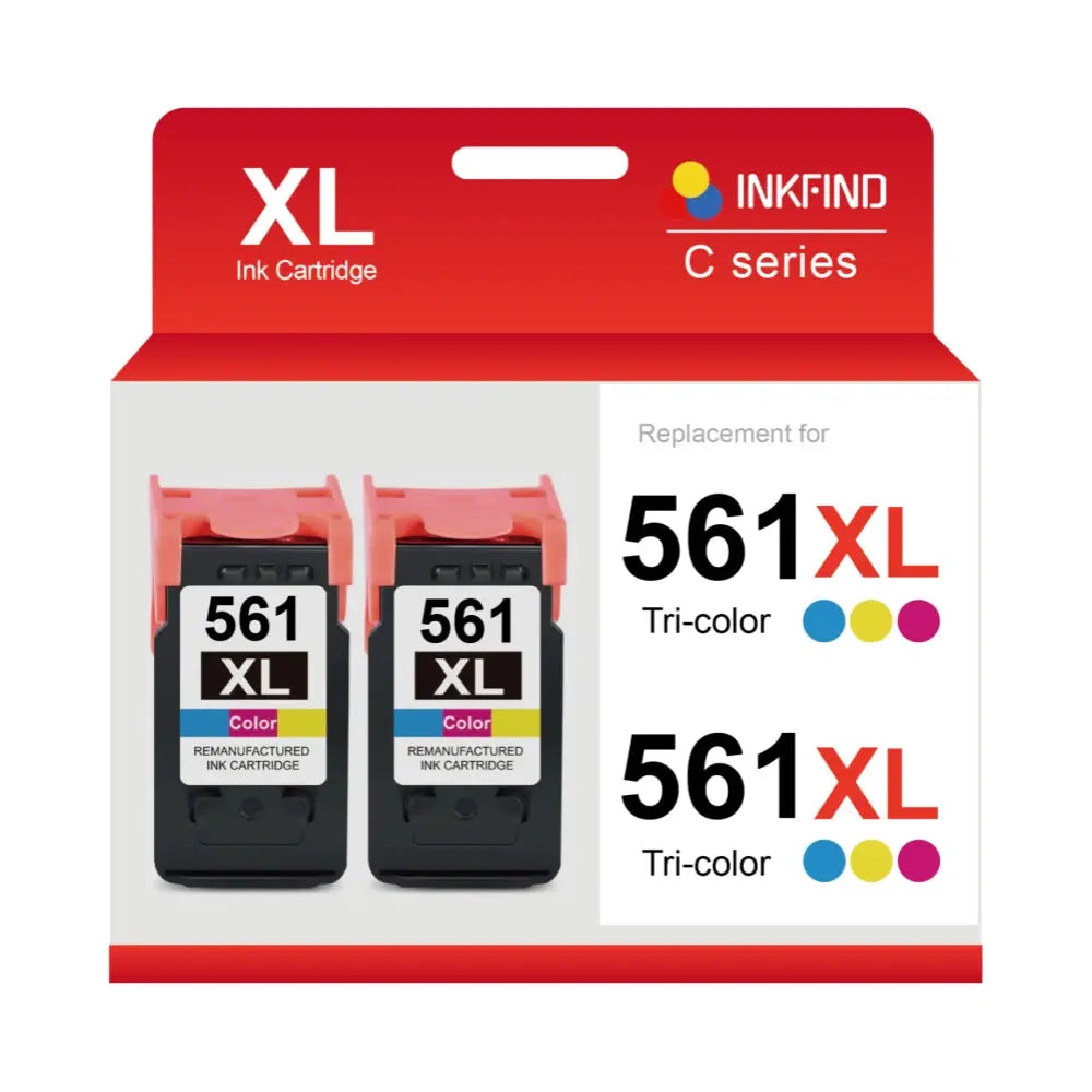 Compatible Canon CL-561XL High Capacity Tri-Colour Ink Cartridge 2-Pack - 3730C001 INKFIND