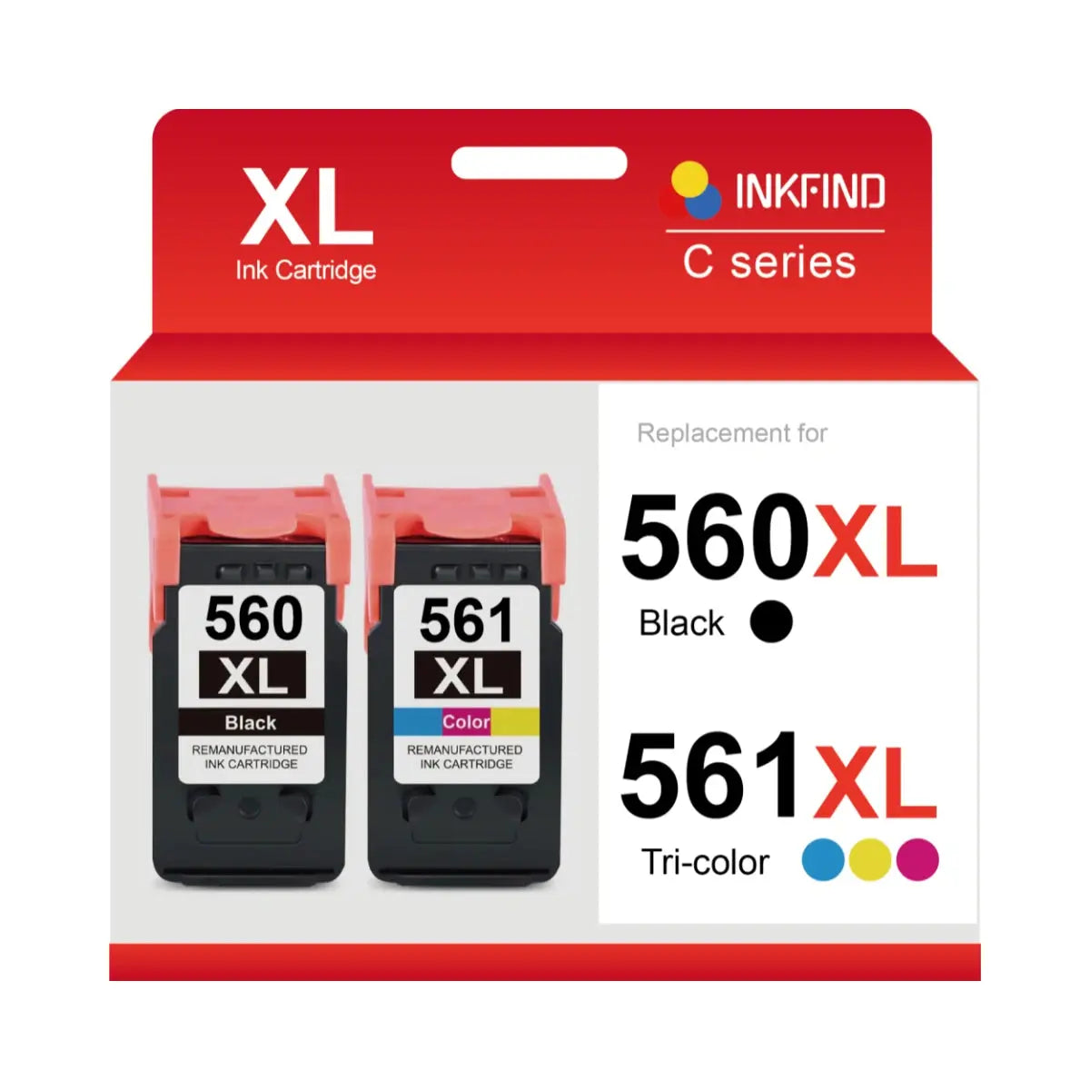 Compatible Canon PG-560XL/CL-561XL Black & Tri-Colour High Capacity Ink Cartridge Multipack - 3712C004 INKFIND