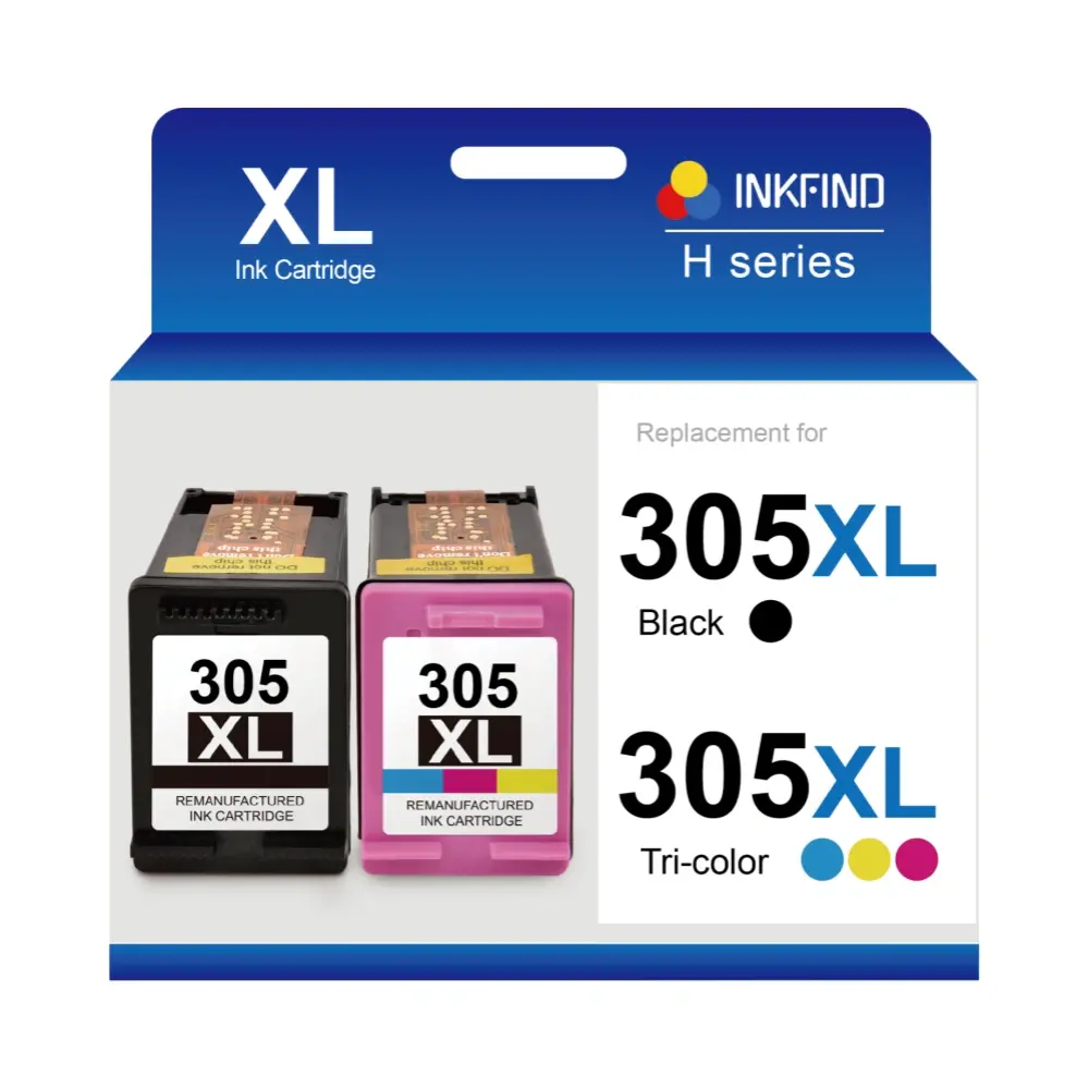 Compatible HP 305XL Black & Tri-Colour Ink Cartridge Multipack High Capacity - 6ZA94AE INKFIND