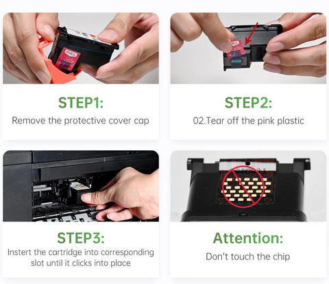 Installatiehandleiding voor HP- en Canon-inktcartridges van Inkfind.